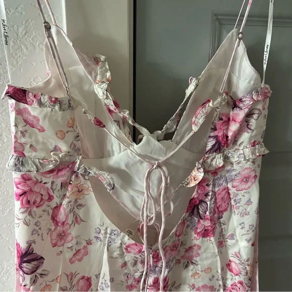 NWT For Love & Lemons Taylor Floral Midi Dress - Picture 10 of 11